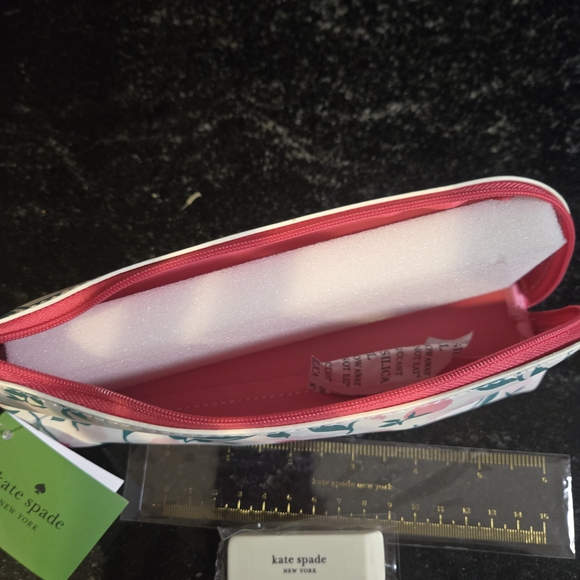 Kate Spade Floral Cosmetic Bag - Pink and Green - Picture 4 of 6